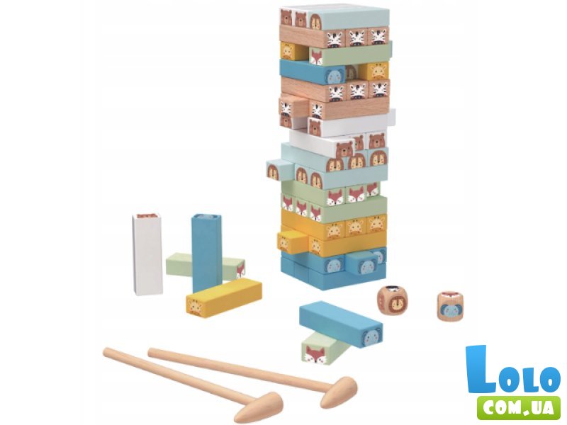 Настольная игра Дженга. Животные, Tooky Toy