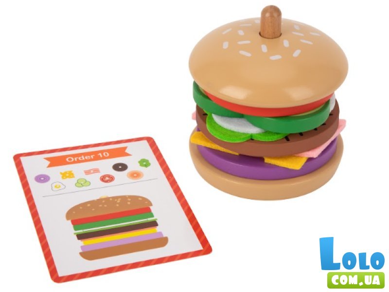 Развивающая игра с карточками Создай свой бургер, Tooky Toy