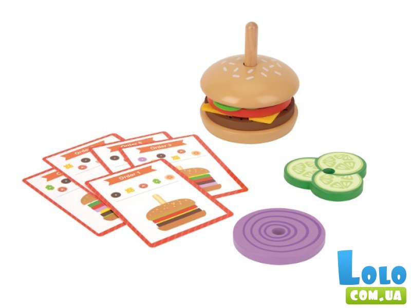 Развивающая игра с карточками Создай свой бургер, Tooky Toy