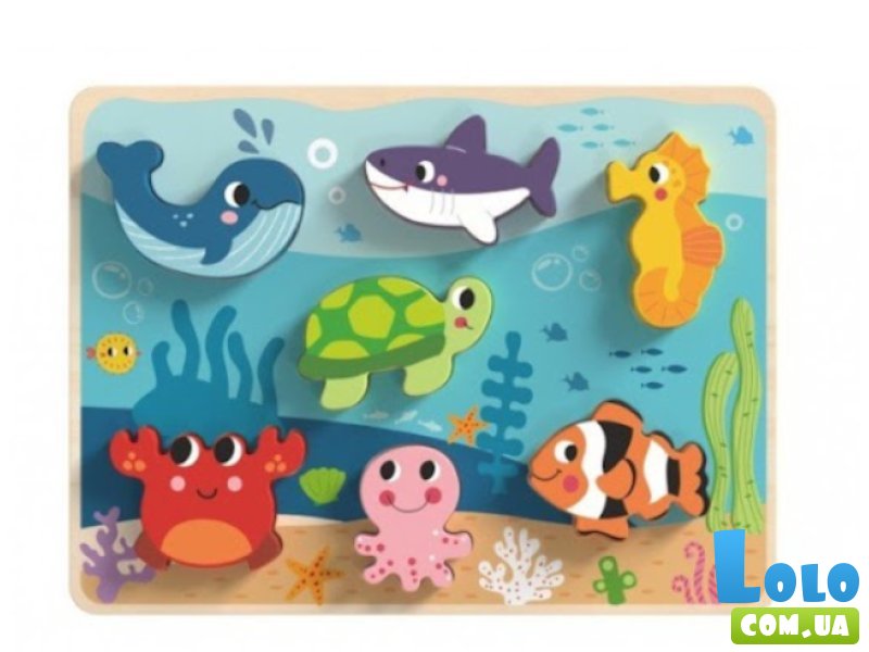 Объемная рамка-вкладыш Морской мир, Tooky Toy