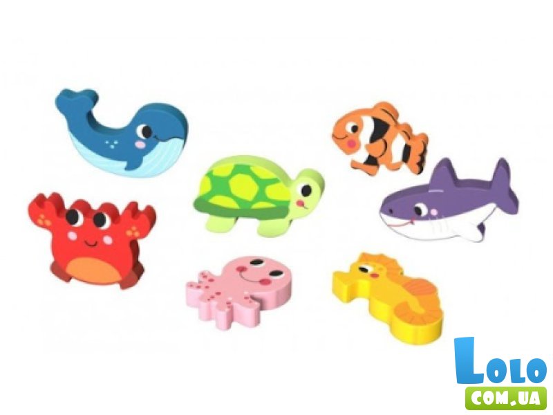 Объемная рамка-вкладыш Морской мир, Tooky Toy