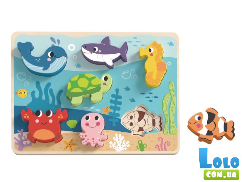 Объемная рамка-вкладыш Морской мир, Tooky Toy