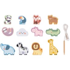 Деревянная шнуровка Зоопарк, Tooky Toy