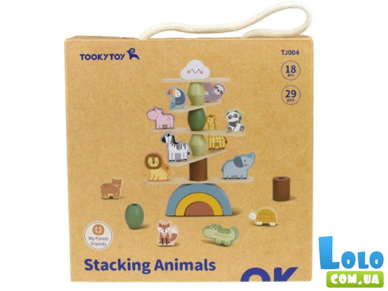Деревянная игра-балансир Зоопарк, Tooky Toy