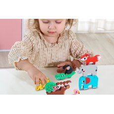 Координационная деревянная игра Башня зверюшек, Tooky Toy
