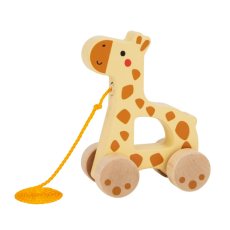 Деревянная каталка Жираф, Tooky Toy