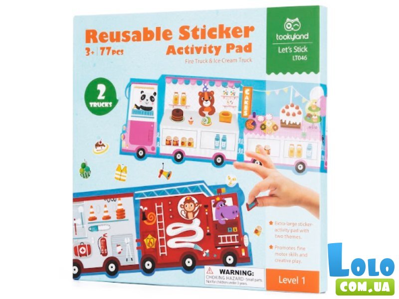 Игровой набор с многоразовыми наклейками, Tooky Land