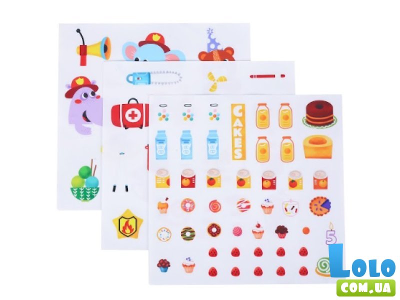 Игровой набор с многоразовыми наклейками, Tooky Land