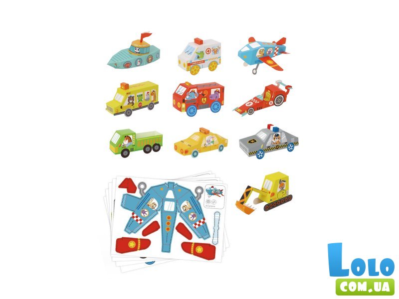 3D оригами Транспорт, Tooky Land
