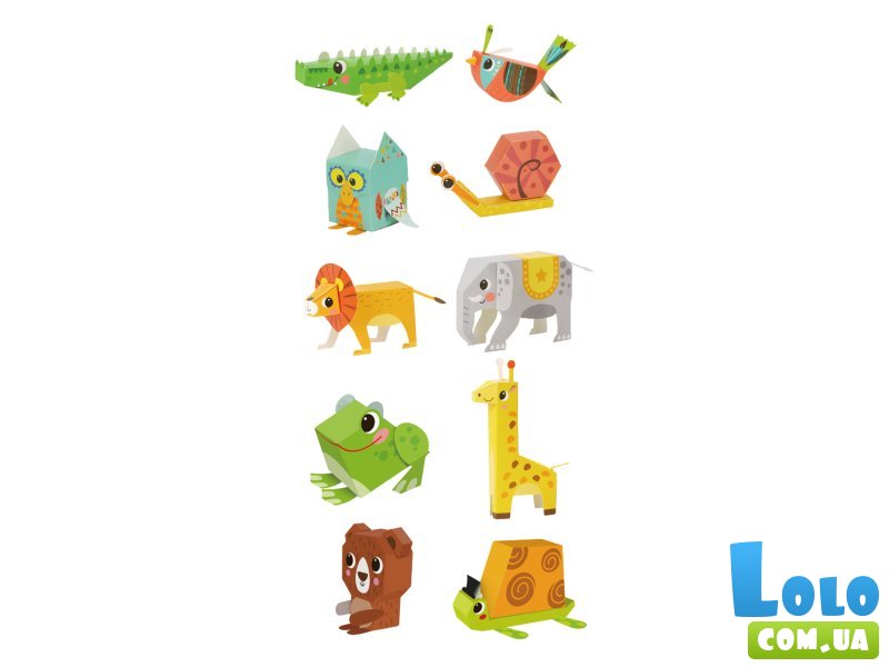 3D оригами Дикие животные, Tooky Land