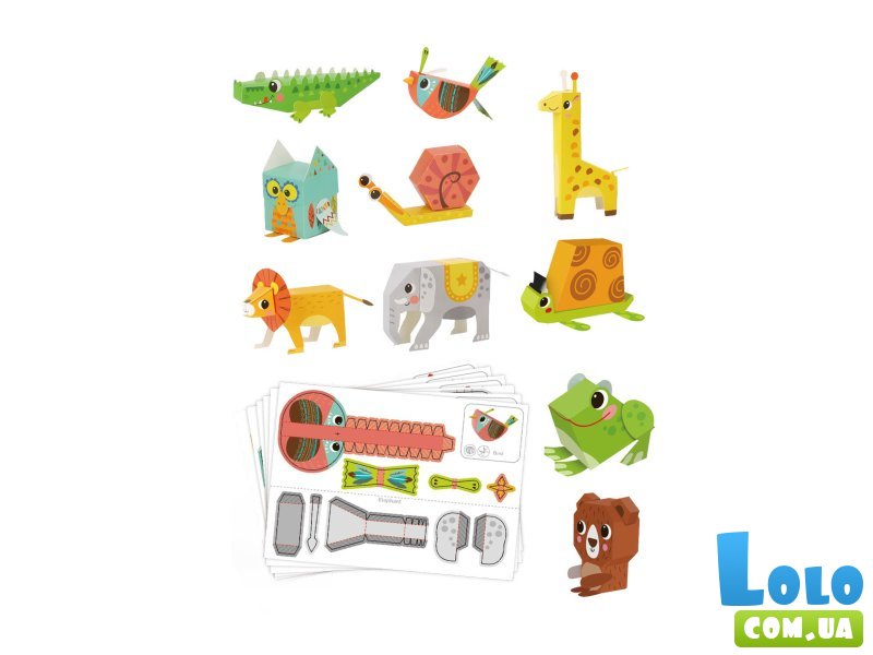 3D оригами Дикие животные, Tooky Land