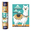 Картина по номерам с наклейками в тубусе Лама, Умняшка (33х48 см)