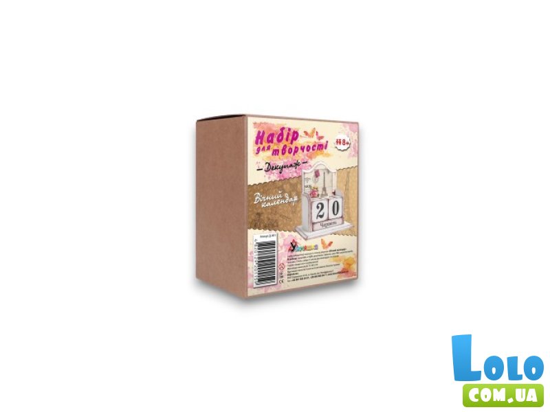 Набор для творчества Декупаж Вечный календарь Париж, Умняшка