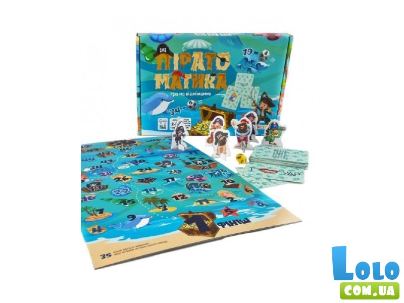 Настольная обучающая игра на вычитание Пиратоматика, Умняшка