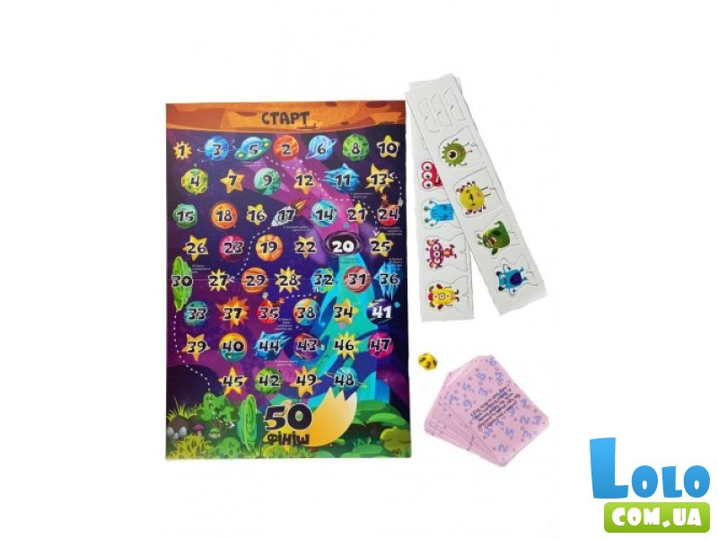 Настольная обучающая игра на добавление Монстроматика, Умняшка