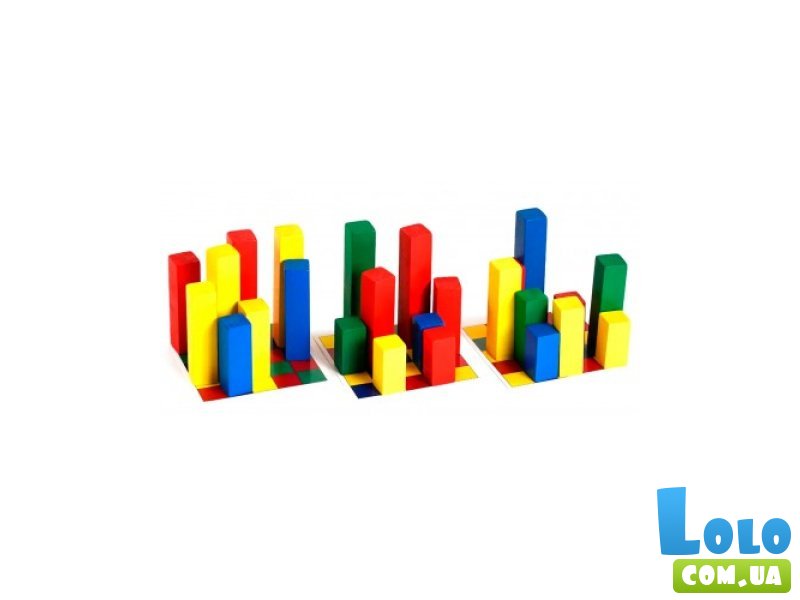 Конструктор деревянный Башни (КД-002), Умняшка, 25 дет.