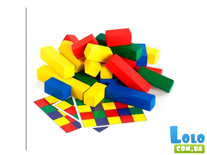 Конструктор деревянный Башни (КД-002), Умняшка, 25 дет.