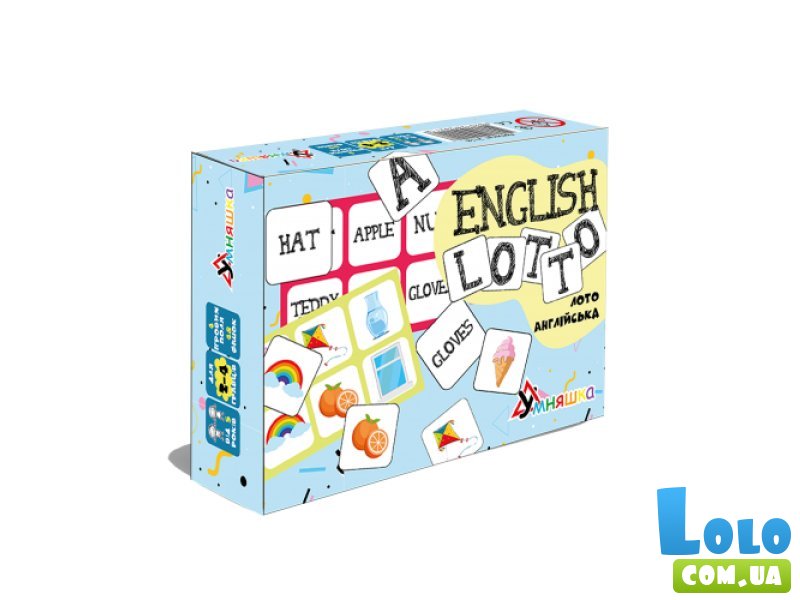 Настольная развивающая игра Лото английский/English lotto, Умняшка