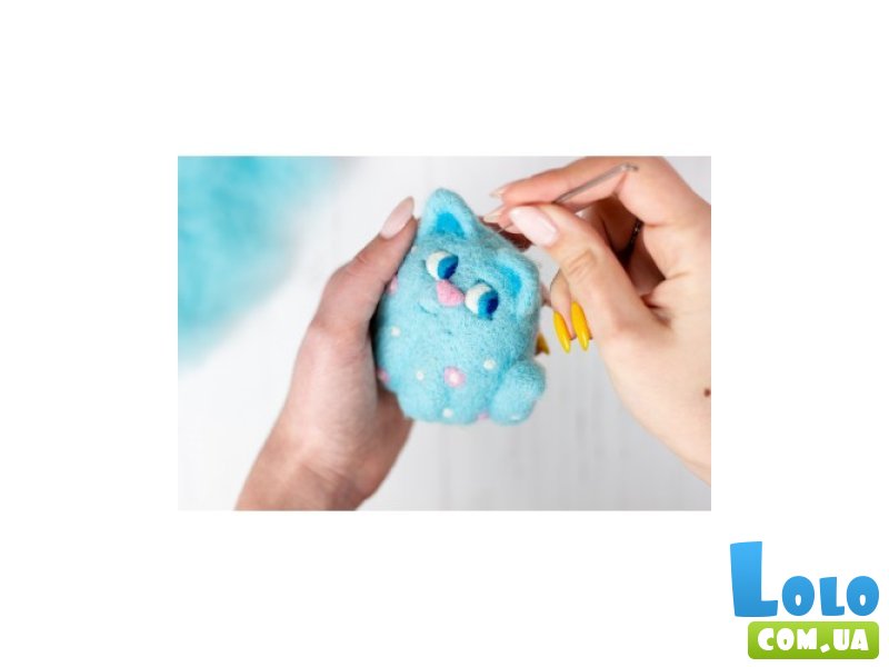 Набор для творчества Валяние Голубой котик, Умняшка