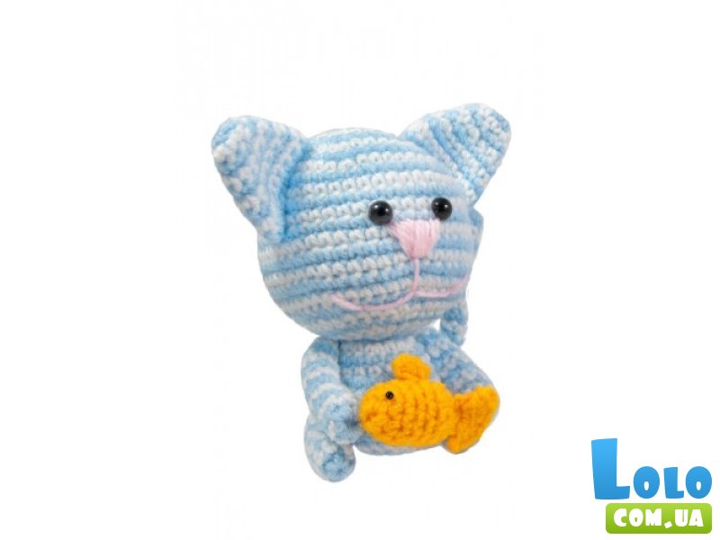 Набор для творчества Вязание крючком Котик, Умняшка