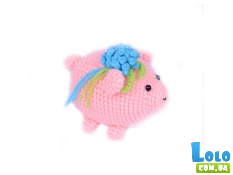 Набор для творчества Вязание крючком. Свинка, Умняшка