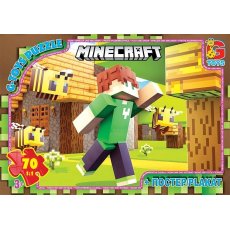 Пазлы MINECRAFT, G-Toys, 70 эл.
