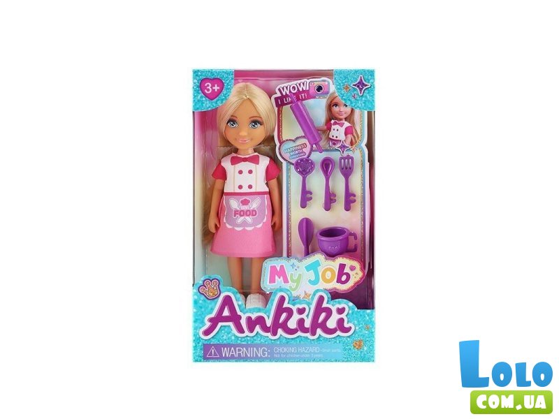 Кукла с кухонными принадлежностями