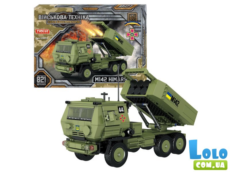 Конструктор M142 HIMARS, Teko (M142 HIMARS), 821 дет.