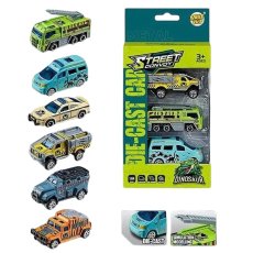 Набор металлических машин Уличный конвой