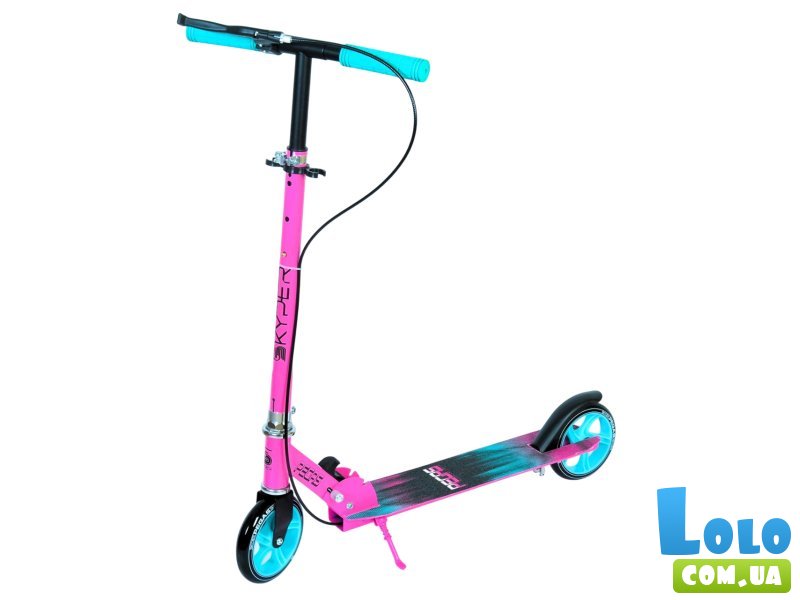 Самокат двухколесный Skyper Pegas (розово-бирюзовый)