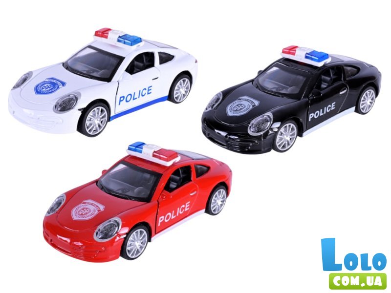 Машина металлическая Полиция, Автопром (в ассортименте)