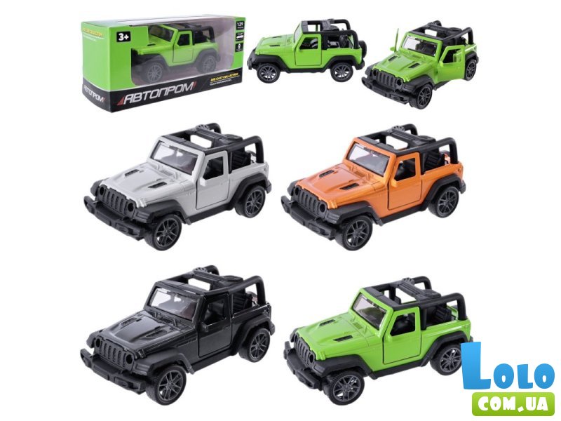 Машина металлическая Jeep, Автопром (в ассортименте)