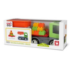 Машина Строительная платформа с кубиками 2 в 1, Efko