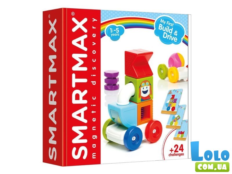 Конструктор магнитный Мои первые едущие модели Smartmax (SMX 237), 8 дет.