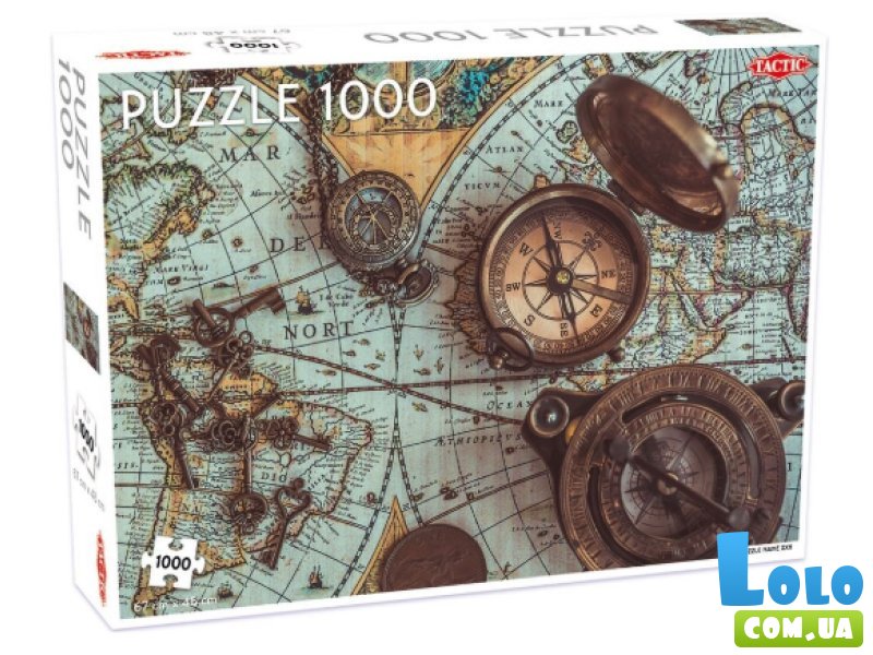 Пазл Винтажная морская карта, Tactic, 1000 эл.