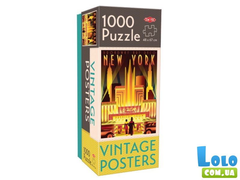 Пазл Винтажные плакаты. Нью-Йорк, Tactic, 1000 эл.
