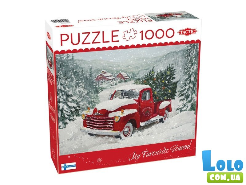 Пазл Грузовик с елками, Tactic, 1000 эл.