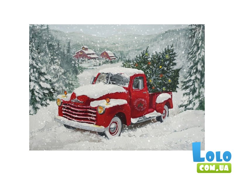 Пазл Грузовик с елками, Tactic, 1000 эл.