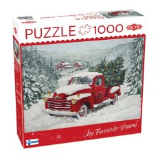 Пазл Грузовик с елками, Tactic, 1000 эл.