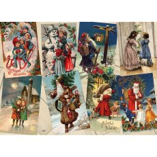 Пазл Винтажные Рождественские открытки, Tactic, 1000 эл.