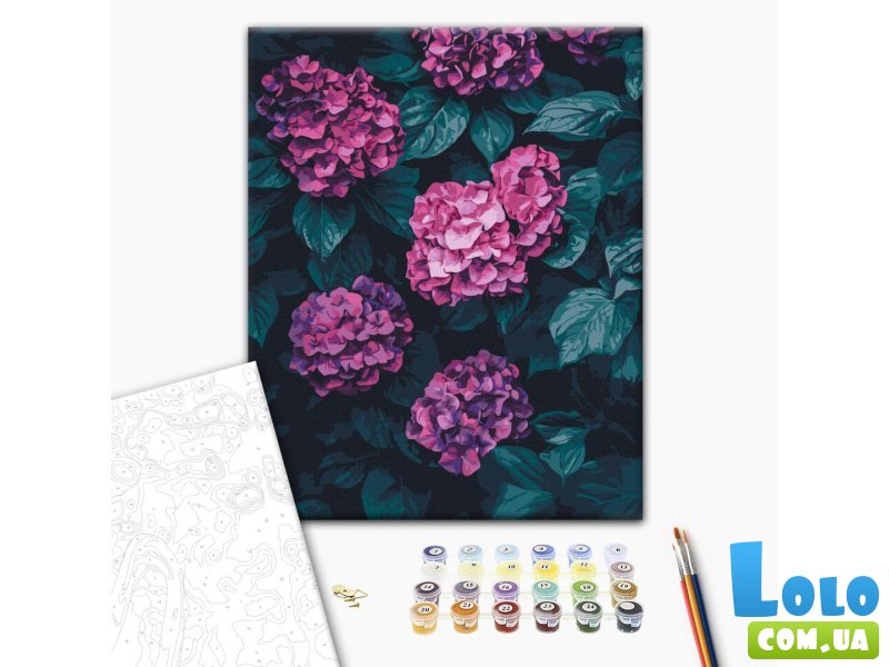 Картина по номерам Сказочная гортензия, Brushme (40х50 см)
