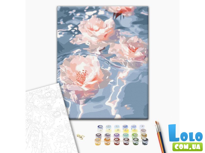 Картина по номерам Цветы в воде, Brushme (40х50 см)