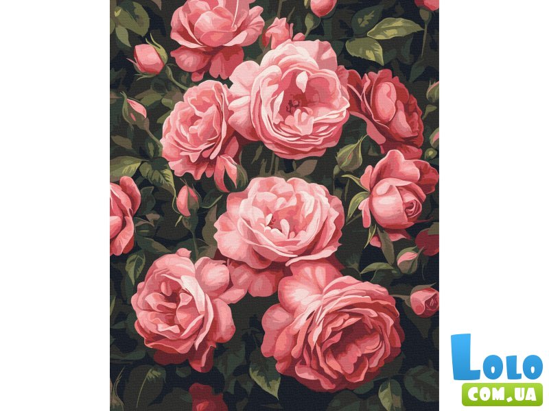 Картина по номерам Душистый куст пионов, Brushme (40х50 см)