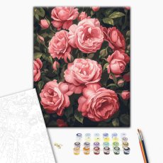 Картина по номерам Душистый куст пионов, Brushme (40х50 см)