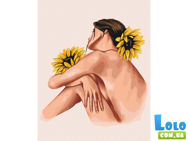 Картина по номерам Объятия подсолнухов ©Alla Berezovska, Brushme (40х50 см)