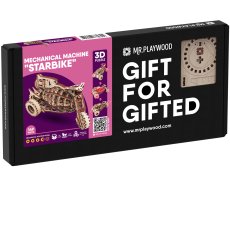 Деревянный 3D конструктор Механическая машина Старбайк, MR.PLAYWOOD (10104), 149 дет.