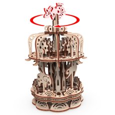 Деревянный механический конструктор Карусель S, MR.PLAYWOOD (10404), 88 дет.