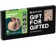 Деревянный механический 3D конструктор Улитка-копилка S, MR.PLAYWOOD (10602), 81 дет.