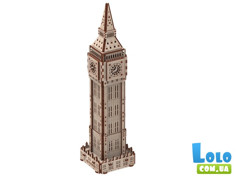 Деревянный механический конструктор Биг-Бен, MR.PLAYWOOD (10407), 215 дет.