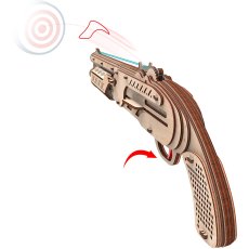 Деревянный механический 3D конструктор Ружье, MR.PLAYWOOD (10102), 96 дет.